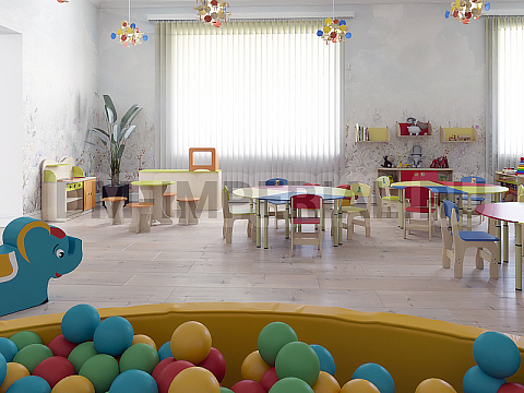 Оснащение детских садов, Игровая мебель, Игровая зона Кафе ИМ-067