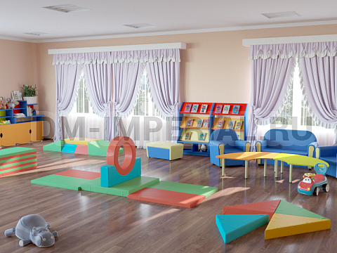 Оснащение детских садов, Мягкие модули, Мягкие спортивные модули Альпийская горка ММ-СМ-01.004