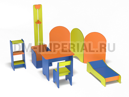 Оснащение детских садов, Игровая мебель, Поликлиника (комплект) ИМ-023