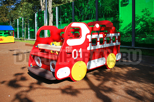 Уличное оборудование, Игровое оборудование, Детская игровая форма Пожарная машинка МФ 1.04.5 МФ 1.04.5
