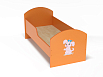 Кровать ясельная с бортиком с рисунком (разноцветный (ая), оранжевый, 1200*600)