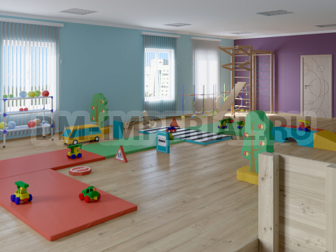 Оснащение детских садов, Мягкие модули, Контурная игрушка Яблонька ММ-КИ-027