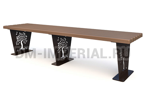 Уличное оборудование, Садово-парковое оборудование, Скамья парковая с фигурной резкой Сквер С 1.37 С 1.31