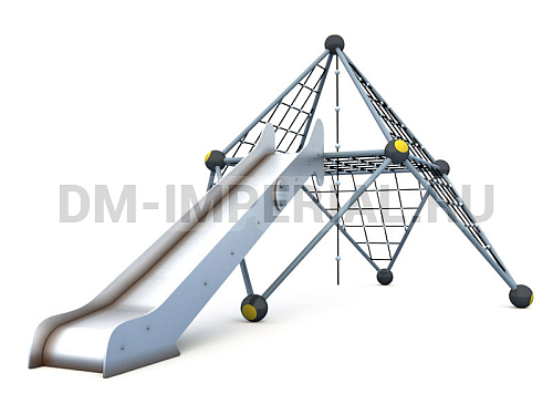 Уличное оборудование, Игровое оборудование, Фигура для лазания с горкой Галактика СП 1.94.1 СП 1.94.1