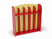 Шкаф для полотенец навесной Волна 5-ти секционный (разноцветный (ая), Красный)