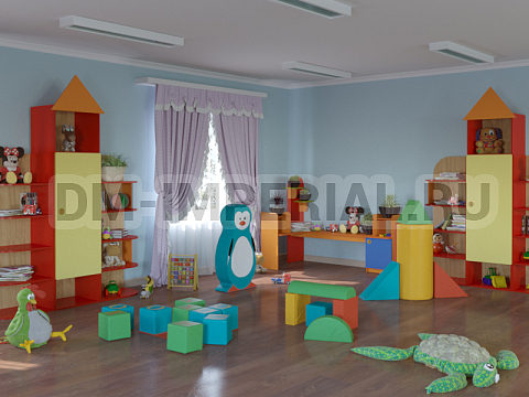 Оснащение детских садов, Мягкие модули, Контурная игрушка Пингвиненок ММ-КИ-006