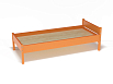 Эко-кровать Соня (массив) (разноцветный (ая), оранжевый, 1200*600)
