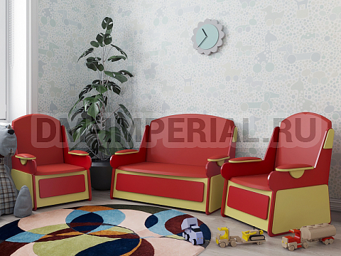 Оснащение детских садов, Мягкая мебель, Кенгуренок  (к-т мягкой мебели) ММ-016