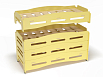 Эко-кровать Мозайка ясельная с бортиком (фанера) (разноцветный (ая), желтый, 1400*600)