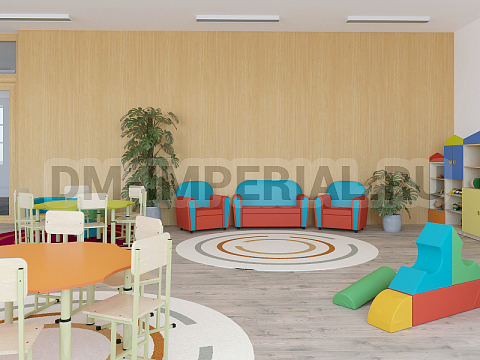 Оснащение детских садов, Мягкая мебель, Малютка  (к-т мягкой мебели) ММ-009