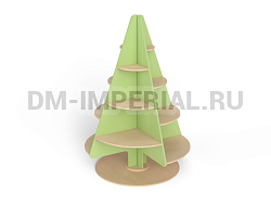 Стеллаж Елочка на круглом основании