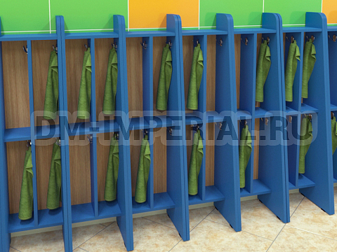 Оснащение детских садов, Шкафы, Шкаф для полотенец 2-х ярусный 2-х секционный ШП-005-2