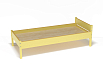 Эко-кровать Соня (массив) (разноцветный (ая), желтый, 1400*600)