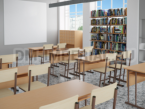 Оснащение школ, Мебель для библиотек, Шкаф картотечный ШМ-МБ-003