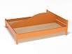 Эко-кровать Соня (массив) двухместная (разноцветный (ая), оранжевый, 1400*1200)