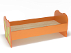 Кровать ЛДСП Бабочка с рисунком (разноцветный (ая), оранжевый, 1200*600)
