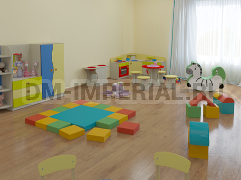 Оснащение детских садов, Мягкие модули, Контурная игрушка Зебра ММ-КИ-003