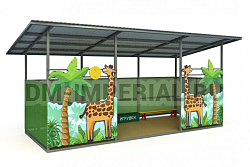 Теневой навес (32м2) ТН-4х8