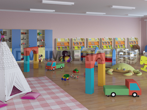 Оснащение детских садов, Мягкие модули, Контурная игрушка Грузовая машина ММ-КИ-047