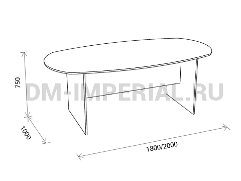Офисная мебель, Столы офисные, Стол для переговоров С 1.12 СО-1.12