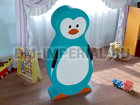 Оснащение детских садов, Мягкие модули, Контурная игрушка Пингвиненок ММ-КИ-006