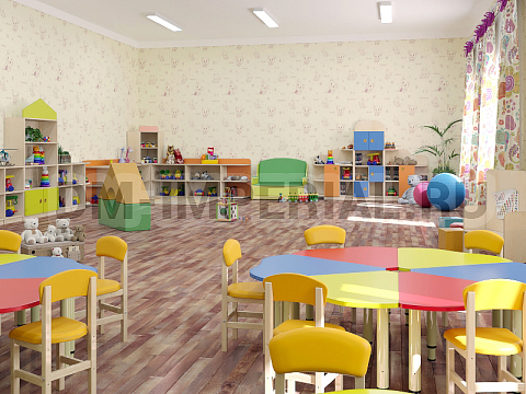 Оснащение детских садов, Мягкая мебель, Диван Кенгуренок ММ-016-Д