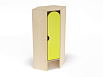 Шкаф для одежды 1-но секционный угловой стандарт (каркас бук с разноцветными фасадами, Вариант 3)