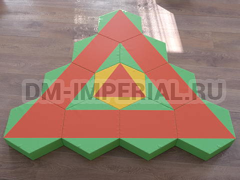 Оснащение детских садов, Мягкие модули, Развивающие мягкие модули Собери треугольник ММ-РМ-01.014