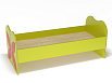 Кровать ЛДСП Бабочка с рисунком (разноцветный (ая), лайм, 1400*600)