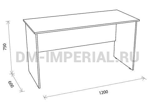 Офисная мебель, Столы офисные, Стол офисный С 1.01  СО-1.01
