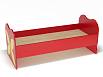 Кровать ЛДСП Бабочка с рисунком (разноцветный (ая), красный, 1400*600)