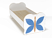 Кровать ЛДСП Бабочка с рисунком (скандинавия, 1400*600)