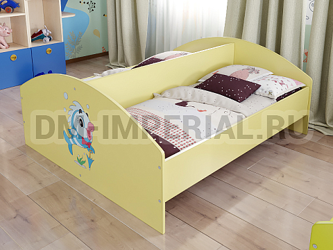 Оснащение детских садов, Кровати, Кровать ЛДСП двухместная с рисунком КР-011-Р