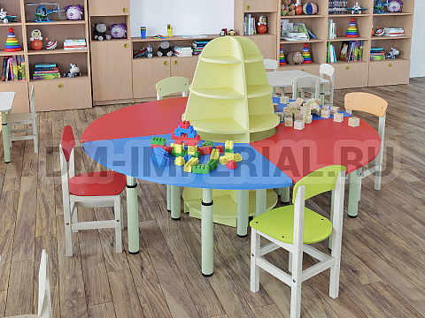 Оснащение детских садов, Столы, Стол Кольцо со стойкой на регулируемых ножках СТ-029-Ц