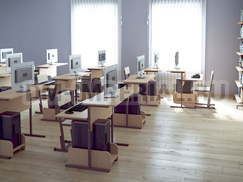 Оснащение школ, Мебель для специальных и компьютерных классов, Стол компьютерный ШМ-СК-001