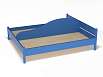 Эко-кровать Соня (массив) двухместная (разноцветный (ая), синий, 1200*1200)