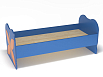 Кровать ЛДСП Бабочка с рисунком (разноцветный (ая), синий, 1400*600)
