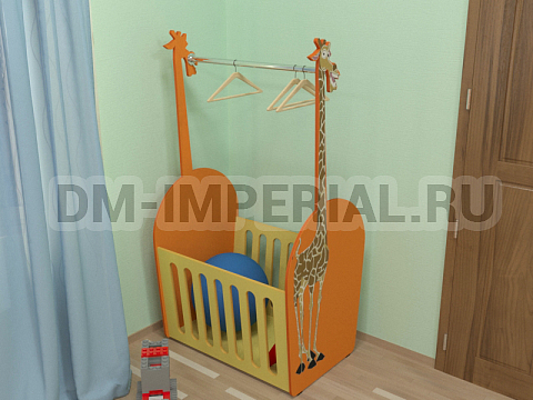 Оснащение детских садов, Детские уголки, Ящик для спорт-инвентаря Жираф ИМ-101