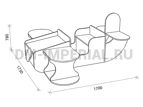 Оснащение детских садов, Игровая мебель, Самолет ИМ-046