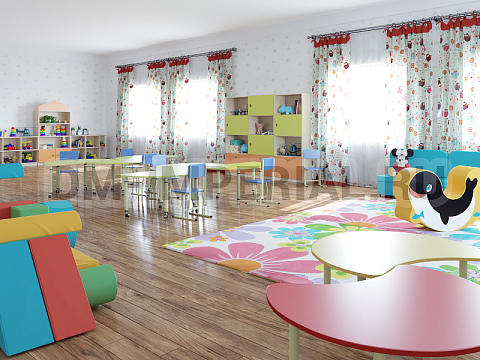 Оснащение детских садов, Стулья, Стул регулируемый на металлокаркасе, краска/краска С-020.02