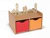 Модуль игровой Сказка, с выдвижными ящиками (каркас бук с разноцветными фасадами, Вариант 4)