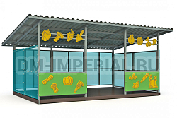 Теневой навес (24,5м2) ТН-3,5х7