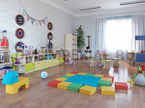 Оснащение детских садов, Игровая мебель, Ростомер Жираф ИМ-005