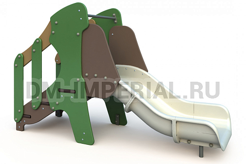 Уличное оборудование, Игровое оборудование, Детская горка Малыш МФ 1.67 МФ 1.67