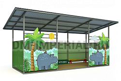 Теневой навес (18м2) ТН-3х6