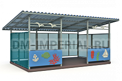 Теневой навес (40м2) ТН-5х8